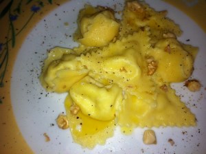 Ravioli cacio e pere
