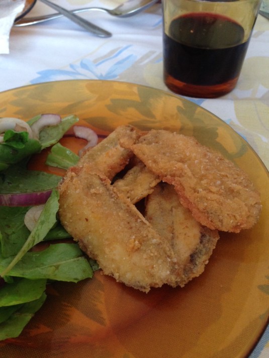 Porcini impanati fritti