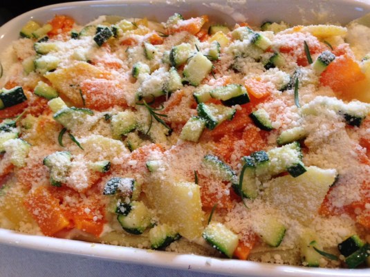 Lasagne alla ricotta con verdure