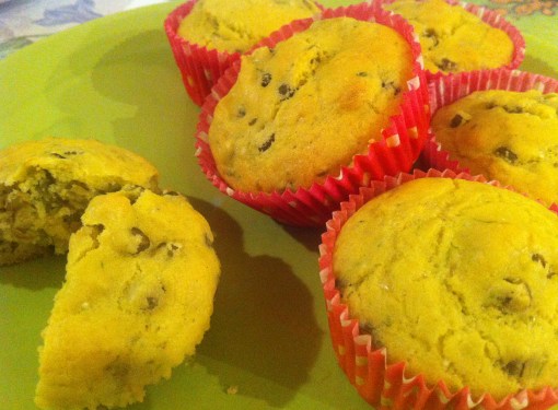 Muffin salati - piselli e erba cipollina
