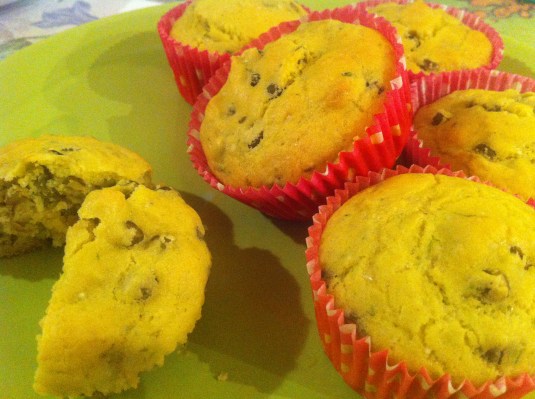 Muffin salati - piselli e erba cipollina